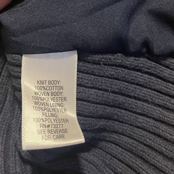 Croft & Barrow Sweater Full Zip Rib Knit Cardigan Mock Neck 100% Cotton Size PS - Picture 4 of 4